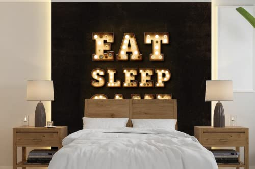 Tapete Fototapete Tapeten Wanddeko 280x280 cm Spiele - Zitate - Gamer