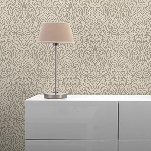 TADESSI Tapete Barock Alessia M1-No.3841 | Vliestapete | Beige | Braun | Klassik | Barocktapete | Ornament