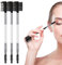 Cobee Augenbrauen Wimpernformer, Augenbrauenbürsten Kamm, Wimperntrenner Werkzeug mit 3 verschiedenen Spoolie Bürsten für Frauen Mädchen Wimpern trennen Mascara Klumpen beseitigen(weiß, 3 Stück)