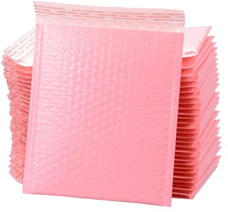 DERAYEE 30 Stück Rosa Luftpolsterumschläge Versandtaschen,18x23cm selbstklebende Gepolsterte Briefumschläge für Warensendung
