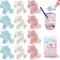 BPA Free Colorful Unicorn Plastic Ice Cubes, 12Pcs Non Melting Refreezable Ice Cubes, Suitable for Drinks, Whiskey & Coffee