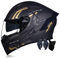 Motorradhelm Motorrad Klapphelm Für Männer Und Frauen Mit Doppelscheib Vollgesichts Motorrad Rennhelm DOT/ECE-Zugelassener Moped Street Racing Motocross Helm 1,XXL:63-64CM