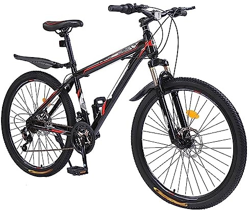 Kcolic 24 Zoll Mountainbike Klapprad, 21 Gang Gangschaltung, Leichter Aluminiumrahmen, Klapprad, Stoßdämpfendes Fahrrad, Hochbelastbarer Stoßdämpfer A,24inch