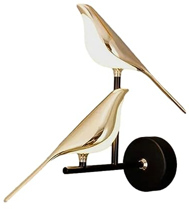 Baoblaze Vogel-Wandleuchte, Wandlampe, Wanddekoration, Nachttisch-LED-Wandleuchten, Wandbeleuchtung für Esszimmer, Badezimmer, Dachboden, Nachttisch, Flur, Zwei Vögel, warmes Licht