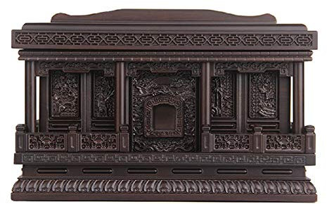 SUCADA Urna, Calor Final urna de cremación para Adultos urna de cremación Caja de patrón de Talla de Madera (secuoya)