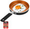 Bakken- Swiss Bakkenmaster 2-teilige Mini-Eierpfanne und Omelettpfanne – Eierpfanne [14 cm] mit Kupfer-Antihaftbeschichtung, Bratpfanne – umweltfreundlich – für Eier, Pfannkuchen, für alle Herde –