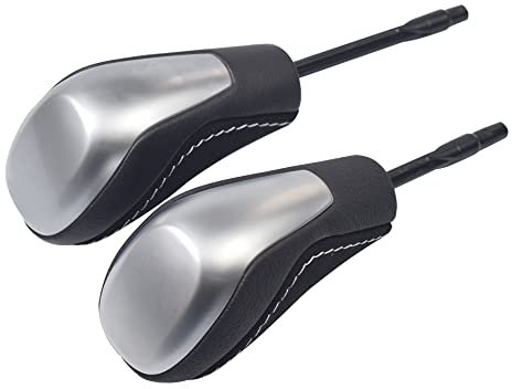 Cakievro Automatischer Schaltknauf Getriebegriff Shifter Level Change Stick Kopf mit Alcantara für b-m-w E81 E82 E87 E90 E92 E93 (kurz)