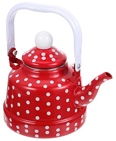 Zerodeko Porzellan Wasserkocher Aus Emaille Wasserkocher Mini Türkischer Kaffeekocher Retro Wasserkocher Topf Mit Kochendem Wasser Tropfendes Wasser Vintage Teekessel