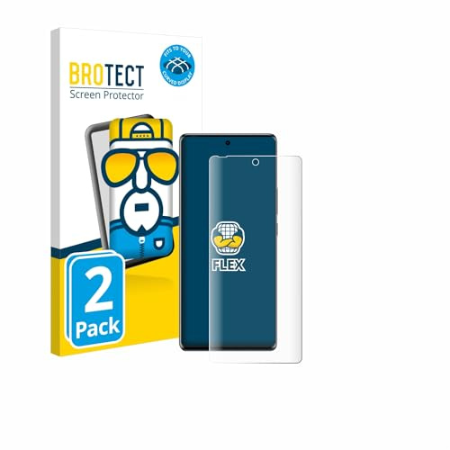 BROTECT Schutzfolie für Tecno Spark 20 Pro Plus | 2 Stück Transparenter Displayschutz Made in Germany Klare Full-Screen Folie Full-Cover 3D Curved Montage Kit