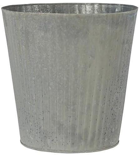 Ib Laursen Metalltopf mit Rillen konisch H: 23 cm, IL01011 / 57216-18