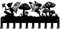 SUPERDANT Fées et Champignons Porte Clef Mural Libellules Décoratif 10 Crochet Support Clef Mural Organisateur Mural Rack Crochets Personnalisé 11.5x25cm