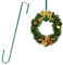 CHEERYMAGIC Christmas Metal Wreath Hanger, 30.5cm Door Hanger Hook Holder for Home Office Wall Wedding Display