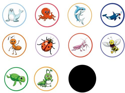 ZKGYUS 10 Stück Lustig Töpfchentraining Aufkleber Wiederverwendbar Potty Training Stickers Töpfchen-Ziel-Aufkleber Farbwechselnde Töpfchen Aufkleber Magische Töpfchenaufkleber für Jungen Mädchen
