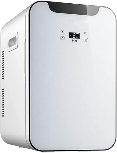 JvFbjLF Mini Fridge Compact Portable Compact Personal Fridge Electric Cooler And Warmer 20 Liter Portable Handle Tiny Retro Beverage Refrigerator For Car