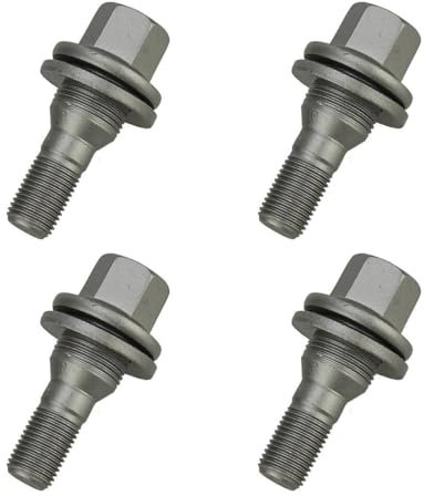 DZWDY Kompatibel Mit Citroen Für C2 C3 C4 C5 C6, 17 Mm Sechskant-Radmuttern, Radschrauben, Radmuttern 540567 9817024580, 4 Stück Radschraubenmuttern