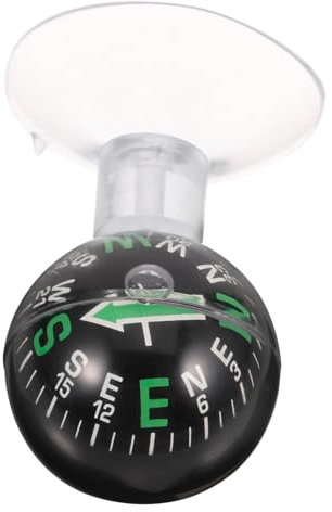 Milisten Ornement de Tableau de Bord de Voiture Boussole Extérieure Matériau Abs Gadget de Montage de Voiture pour Bateau Marin