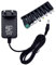 JZK - Adaptador de corriente DC 5V 1A con 8 enchufes, AC 100-240V a DC 5V 1 Amp 1000MA, transformador convertidor de alimentación para tiras de luz LED 5V