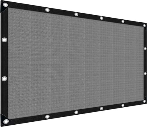 Red de sombreado de 3 x 4 m con ojales, toldo para jardín, exterior, protección solar, red de sombra, para invernadero, terraza, plantas, gallinero, resistente al viento, permeable al agua