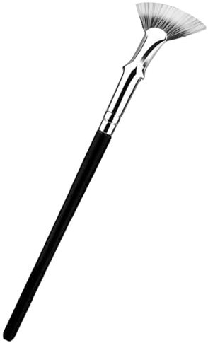 Wimperntusche-Fächerpinsel, abgewinkelte fächerförmige Wimpernbürste, gebogener Applikatorpinsel, Wimpernfächerpinsel, 120° abgewinkelte fächerförmige Mascara-Bürsten für Wimperntuschenklumpen