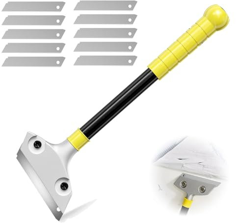 Tapetenschaber-Set,Davon 1 Mit Gummigriff TapetenablöSer,LäNge 30 Cm,10 Klingen,Kann Effektiv Als Aufkleber Entferner,TapetenlöSer Verwendet Werden,Entfernung Von Tapeten,Farben,Aufklebern