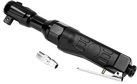 Locadence 1/2in Pneumatic Ratchet Wrench, 160Rpm Portable Micro Air Ratchet Wrenchs with 3mm Chuck, High Torsion Air Hand Power Tool for Fuel Water Pump Disassembly