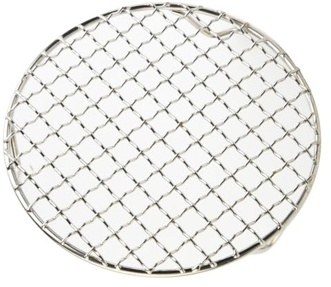 FACULX Griglia di raffreddamento rotonda per forno, in filo di acciaio inox 201, griglia per torte, biscotti, pizza, strumento di raffreddamento da cucina con gambe (24,5 cm)