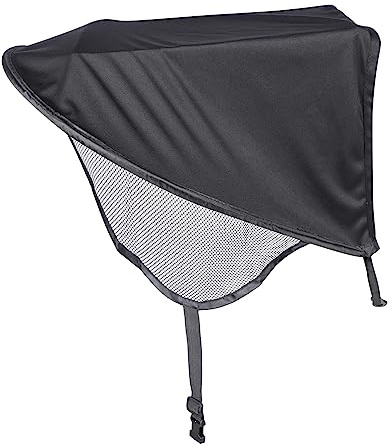 CHICAMPERA Funda Protectora y Parasol Para Cochecito De Ñiño, Elástico y Resistente Al Viento, Cubierta De Licra Negra, Para Uso Exterior Verano, Compatible Mayoría De Cochecitos, Accesorio