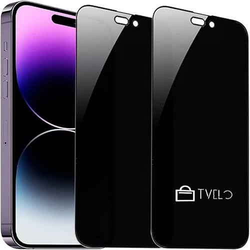 TVELO 2 Pack for Privacy Screen Protector, Anti-Spy Tempered Glass Film with Easy Installation Kit, Anti-Scratch, 9H Military-Grade Protection (iPhone 11 Pro Max/XS MAX)