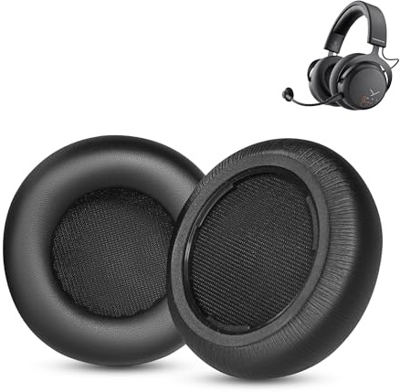 Gobelieve Ersatz Ohrpolster Kompatibel mit Beyerdynamic MMX100/MMX150/MMX200 Gaming Headset Ersatz-Ohrpolster mit Proteinkunstleder