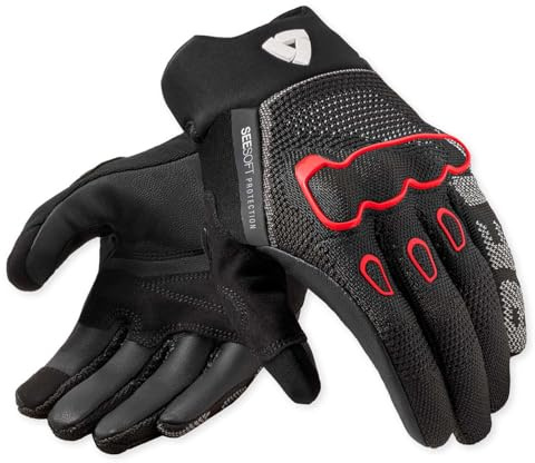 REV'IT! Revit Hyperspeed 3 Motorradhandschuhe, schwarz/neon-rot, 3XL