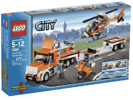 LEGO City 7686 Helicopter Transporter