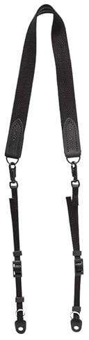 Domke 1 inch Web Strap for Digital SLR Cameras - Black (With Swivel) | Non-Slip Design, Compatible with DSLR's, SLR's. Binoculars Strap