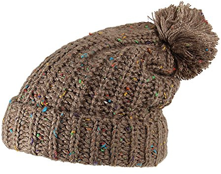 Alsino Bommelmütze Beanie Pudelmütze Winter Strickmütze Damen Herren, Variante wählen:SM-138 braun