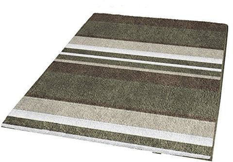 Kleine Wolke 4596271539 Stripes Badematte aus Polyacryl Taupe 55 x 65 cm
