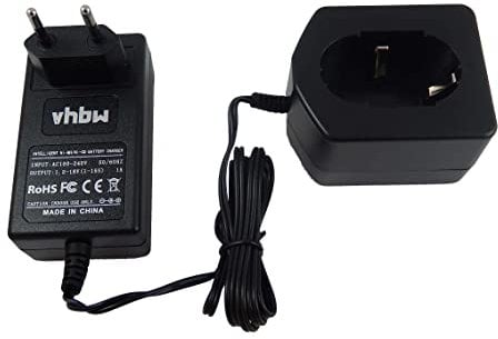 vhbw Ladegerät kompatibel mit Stanley Bostitch GCN40T, GF28WW, GF33PT Werkzeug Akkus (1,2V - 18V)