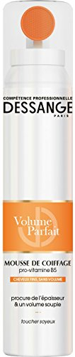 DESSANGE - Mousse Coiffante Volume Parfait - Formule Enrichie En Pro-Vitamine B5 - Procure De L'Épaisseur & Volume Souple - Toucher Soyeux - Cheveux Fins, Sans Volume - 200 ml