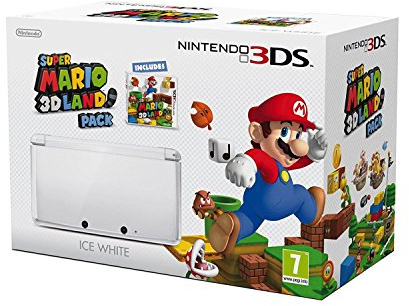 Nintendo 3DS - Console, Bianco Ghiaccio + Super Mario 3D Land [Bundle]