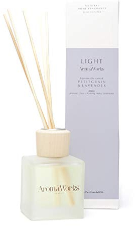 AromaWorks Light Reed Diffuser 100ml, Petitgrain & Lavender