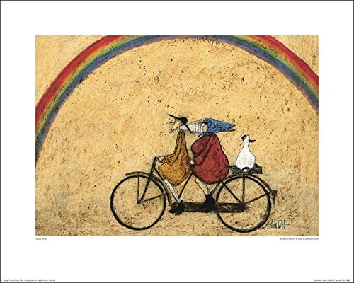 Art Group The Sam Toft Somewhere Under a Rainbow Kunstdruck, Papier, mehrfarbig, 40 x 50 cm