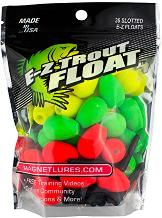 Trout Magnet E-Z Trout Float Fishing Bobbers, einfache Tiefenverstellung, ideal zum Treiben Kleiner Köder oder Köder, 36 Stück