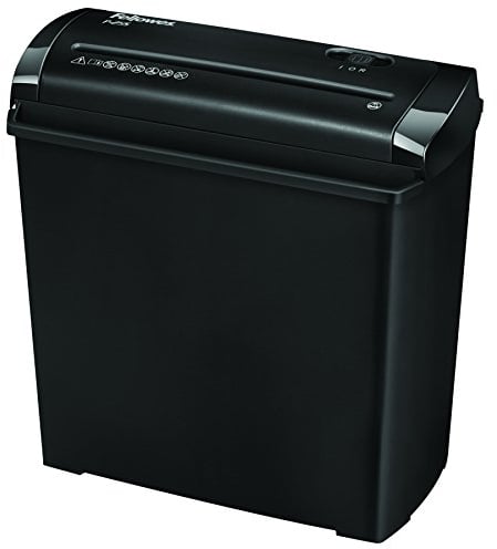 Fellowes Aktenvernichter 5 Blatt Streifenschnitt 7mm, Papierschredder für Zuhause, Powershred P-25S, Schredder mit 11L Papierkorb, Aktenvernichter für Standard Datenschutz, gelegentliche Nutzung
