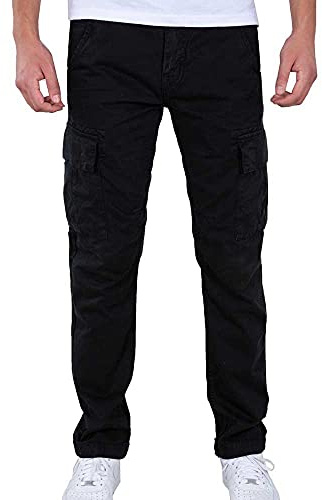 Alpha Industries Herren Agent Pant Freizeithose Hose, Schwarz, 38
