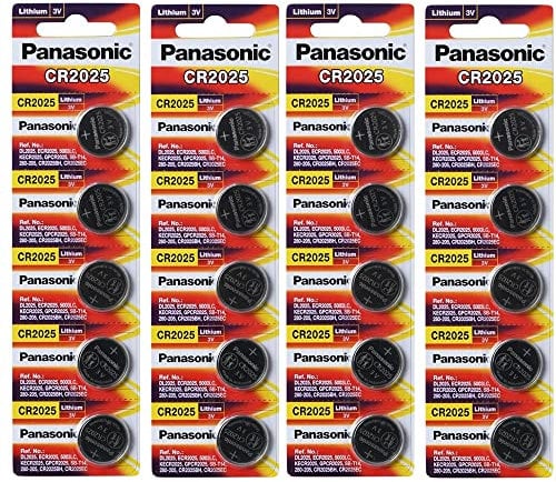 Panasonic CR2025 3 Volt Lithium Coin Battery (4 Packs of 5)