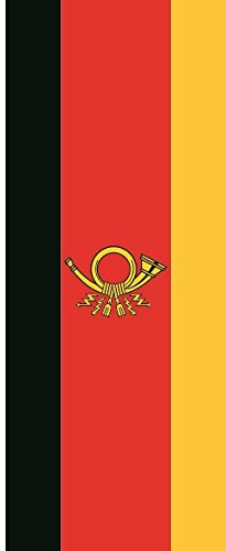 U24 Fahne Flagge DDR Post im Hochformat Premiumqualität 150 x 600 cm