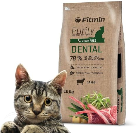 Fitmin Cat Purity Dental | Katzentrockenfutter | Erwachsene Katzen zur Unterstützung der Mundhygiene | 10 kg