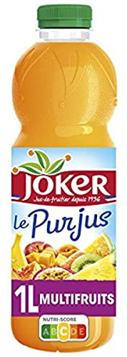 Joker 100% Pur Jus Cocktail Multifruits sans Sucres Ajoutes, La bouteille de 1L