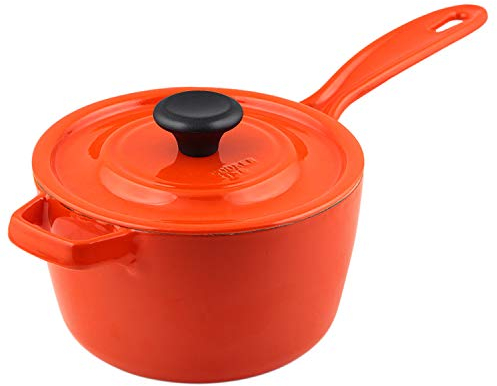XCXDX 16cm Enamel Cast Iron Milk Pot, Safe And Healthy Without Chemical Coating, Non-stick Pan