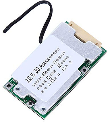 Placa PCB BMS de celda de Iones de Litio de 3.7V, Placa de protección de batería de Litio 10S 36V 30A Adecuada para celda de Iones de Litio de 10 Series