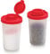 Contenedor Para Condimentos Sal y Pimienta | Juego de 2 Saleros recipientes de Almacenamiento Salpimentero | Dispensador Hermético Transparente | Set Sazonador de Especias