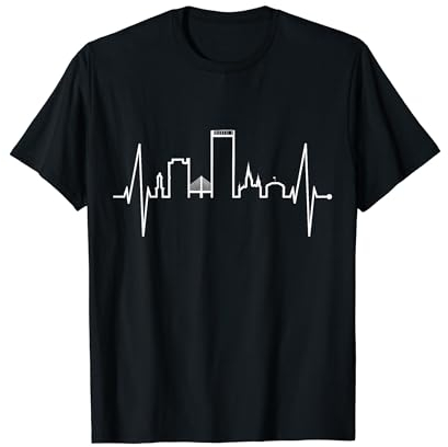 Bonn Skyline Herzschlag NRW Ich Liebe Meine Bundesstadt Bonn T-Shirt